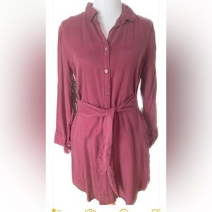Button up shirt dress, casual and chic!